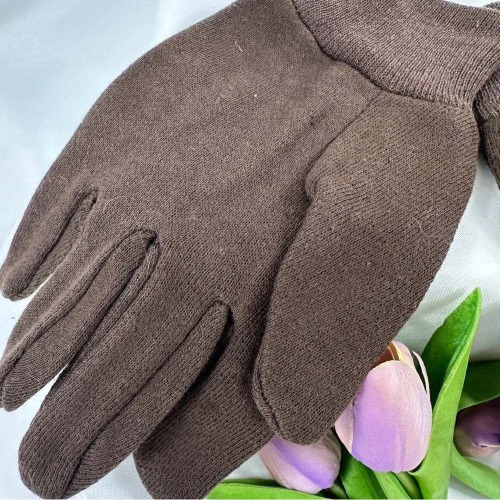 3 pack Jersey work gloves brown